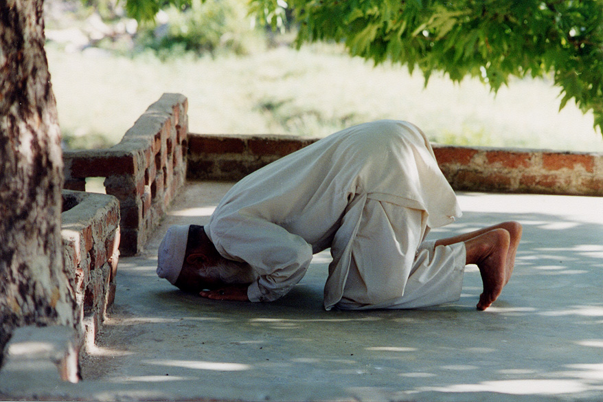 A Man Bowing In Worship / Pakistan / Pakistani