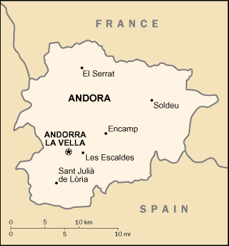 Andorra map (World Factbook, modified)