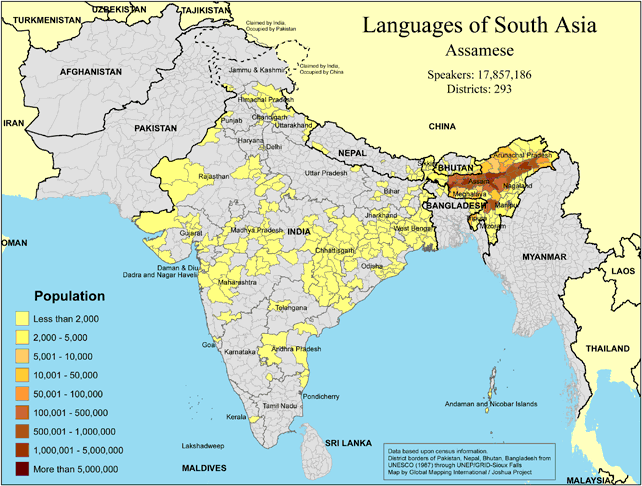 Languages of South Asia - Assamese - Click Image to Close