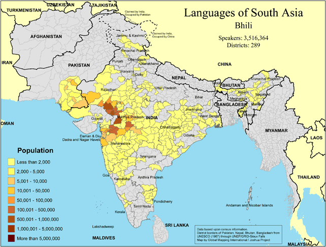 Languages of South Asia - Bhili