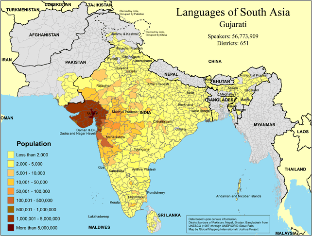 Languages of South Asia - Gujarati