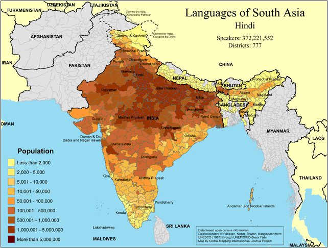 Languages of South Asia - Hindi