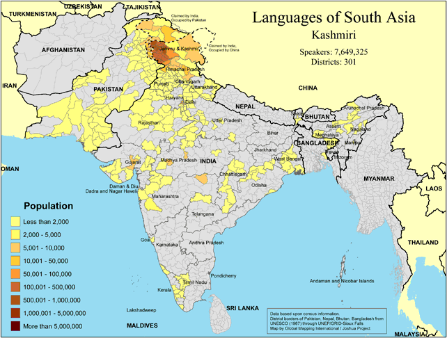 Languages of South Asia - Kashmiri