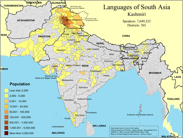 Languages of South Asia - Kashmiri - Click Image to Close