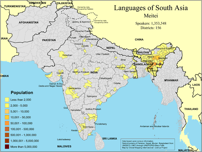 Languages of South Asia - Meitei - Click Image to Close