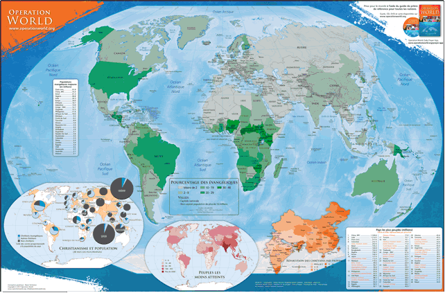 Répartition des Chrétiens Evangéliques