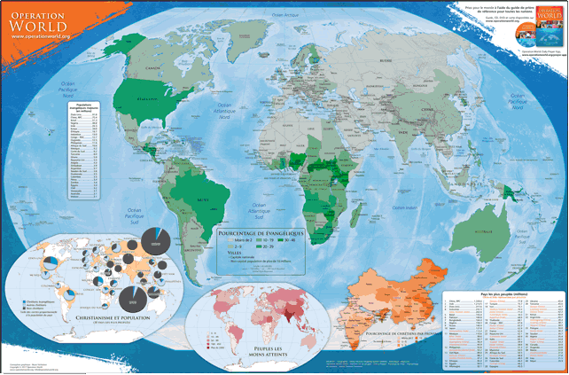 (image for) Operation World Wall Map