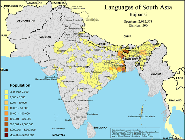 Languages of South Asia - Rajbansi