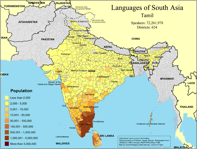 Languages of South Asia - Tamil