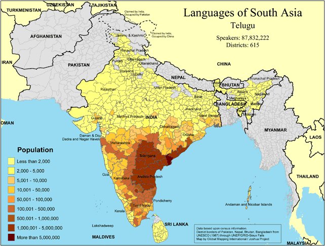 Languages of South Asia - Telugu