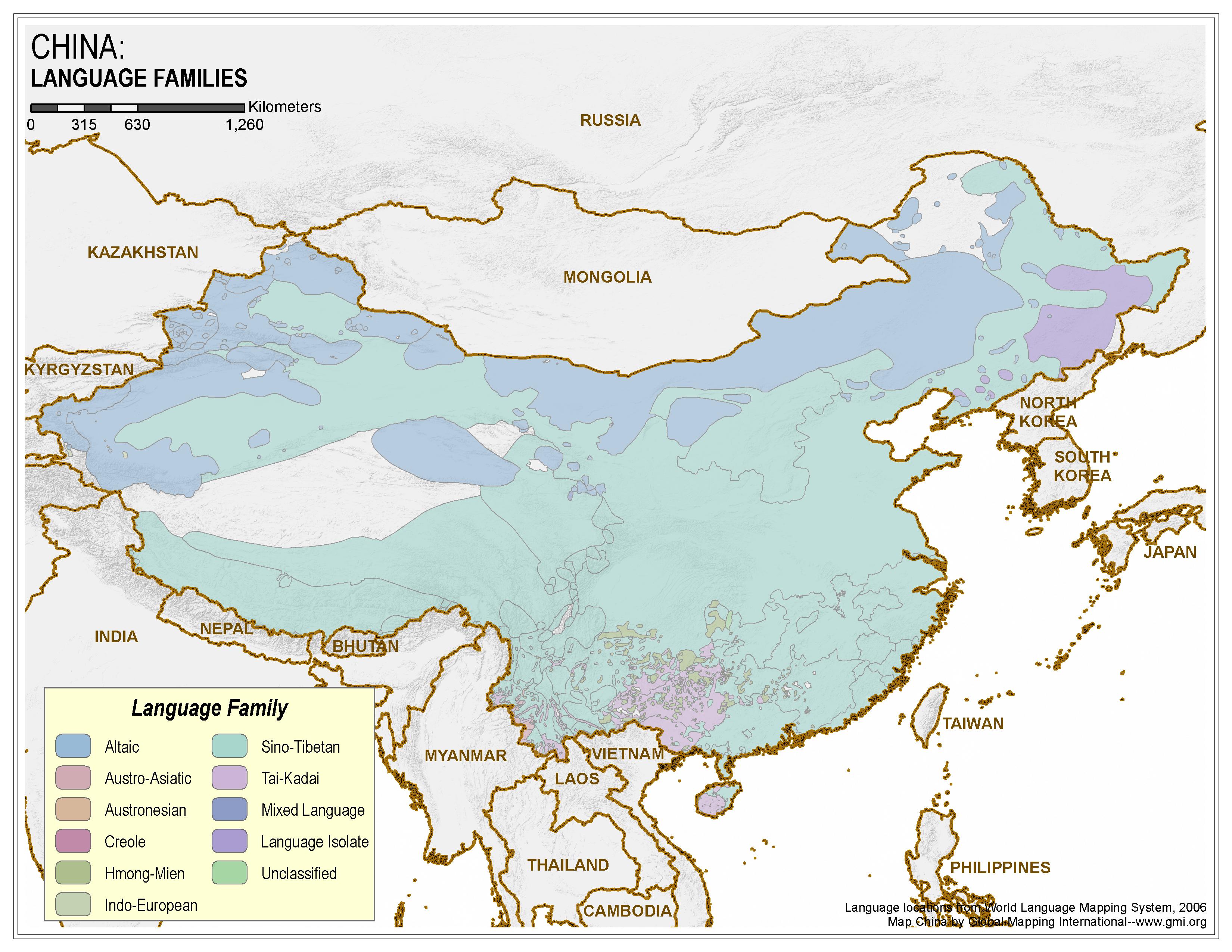 China: Language Families