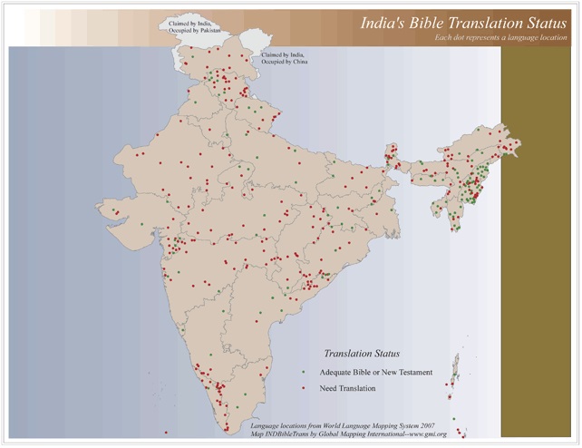 India's Bible Translation Status - Click Image to Close