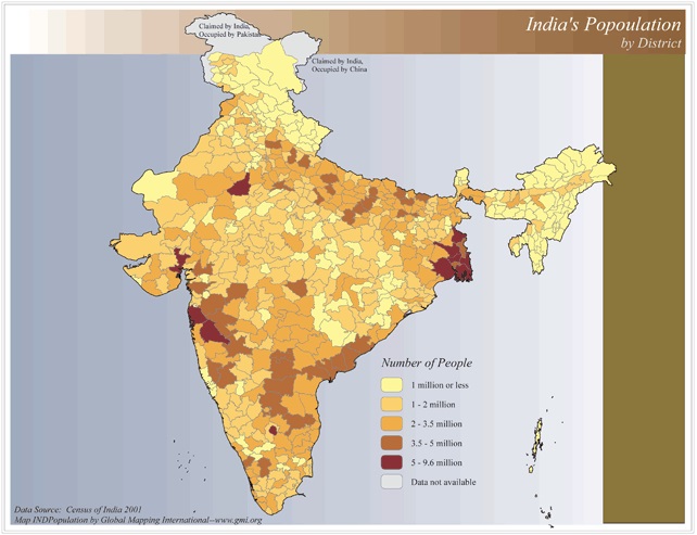 India's Population by District