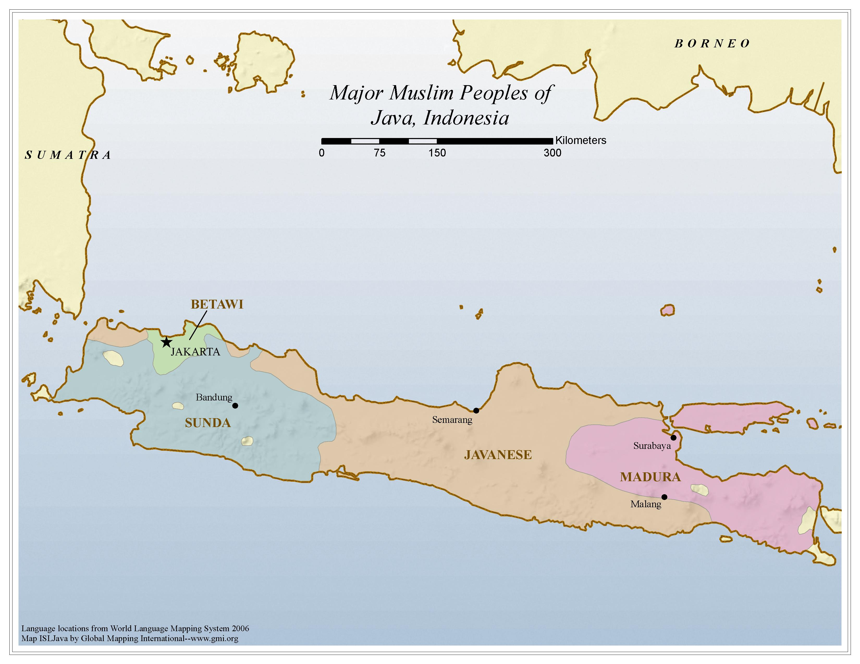 Major Muslim Peoples of Java, Indonesia - Click Image to Close