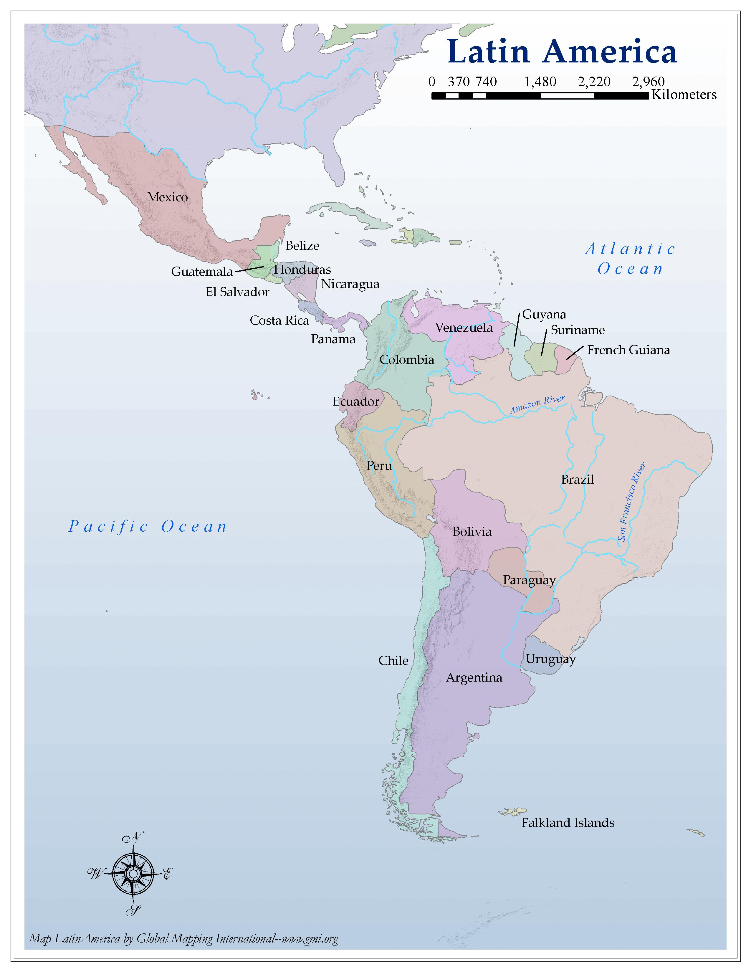 Latin America - Click Image to Close