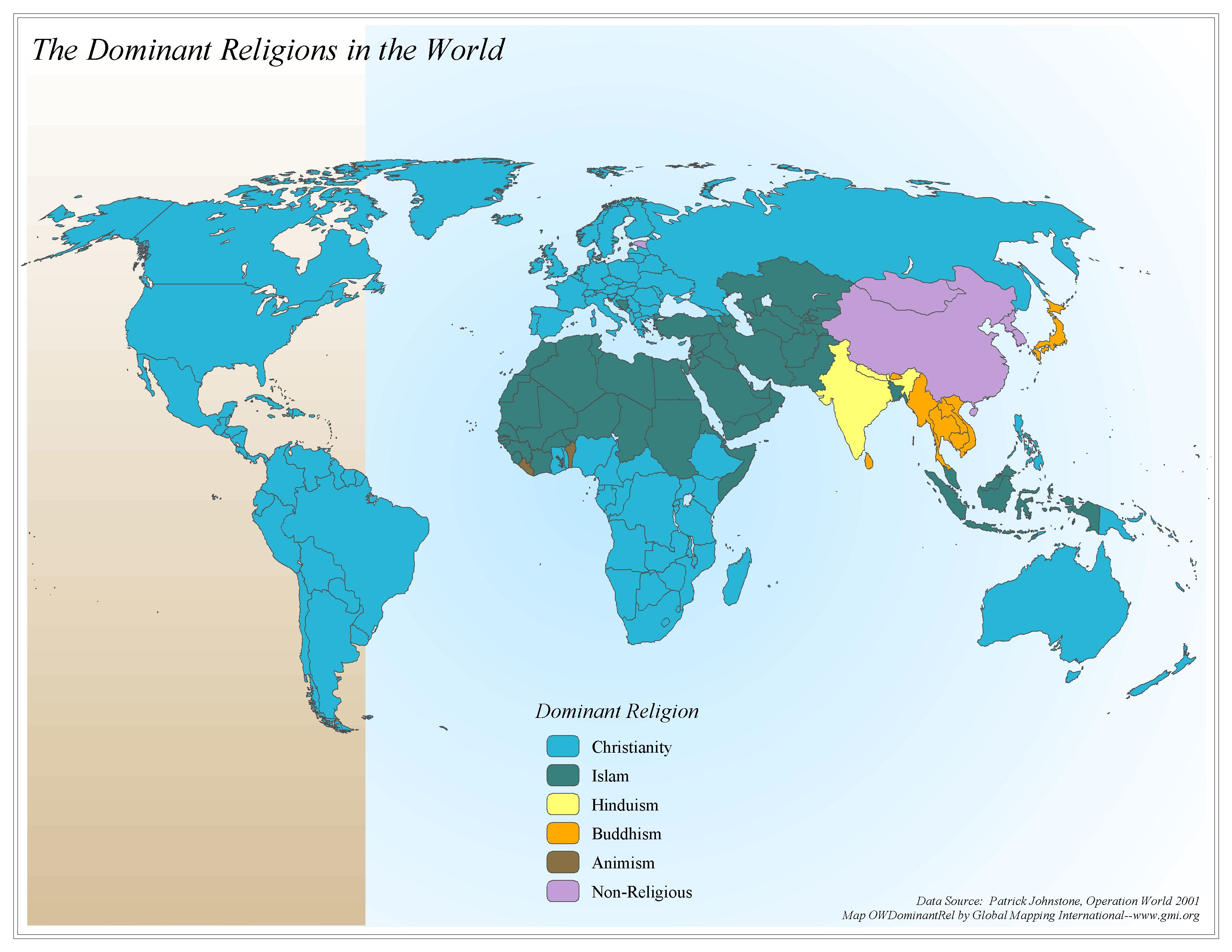 The Dominant Religions in the World - Click Image to Close