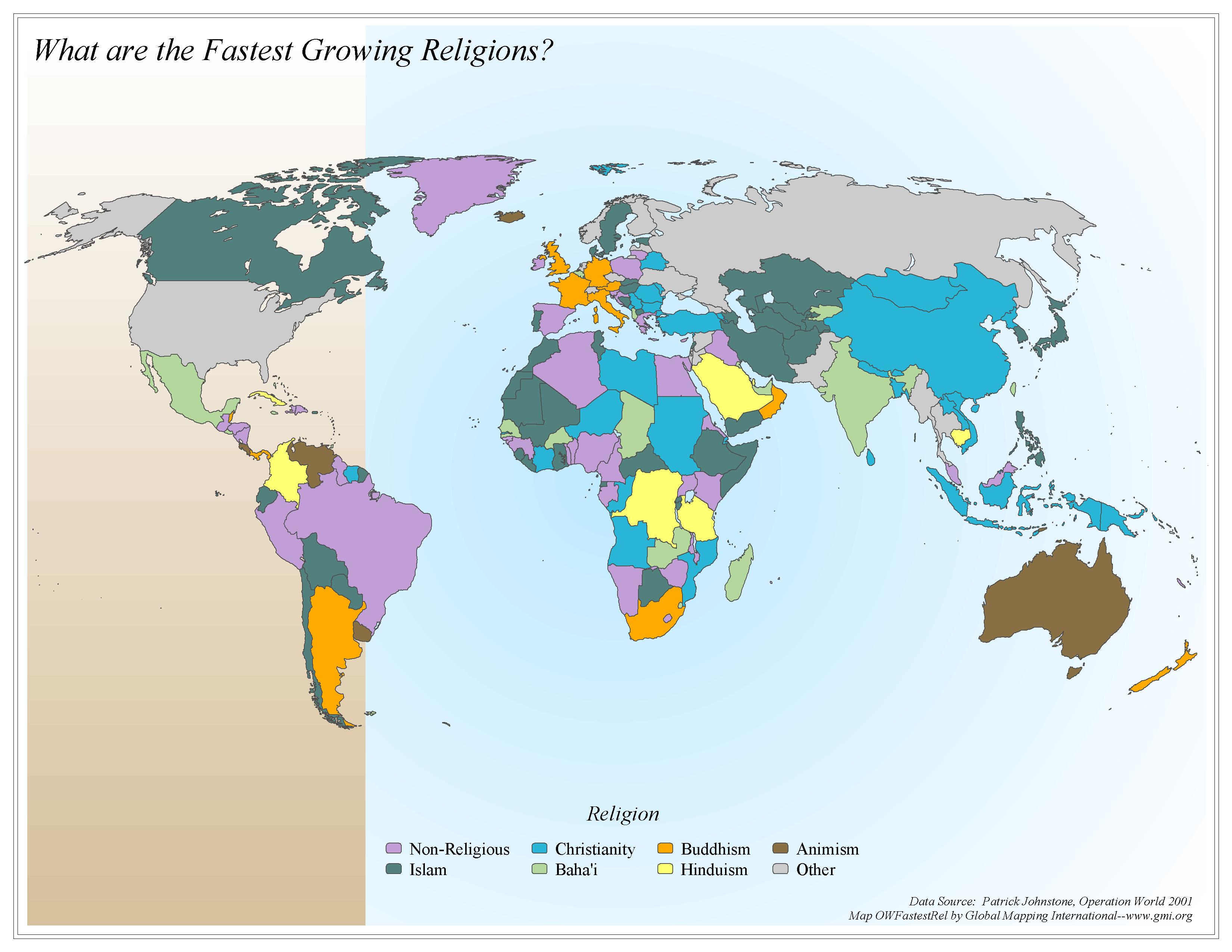 What are the Fastest Growing Religions? - Click Image to Close