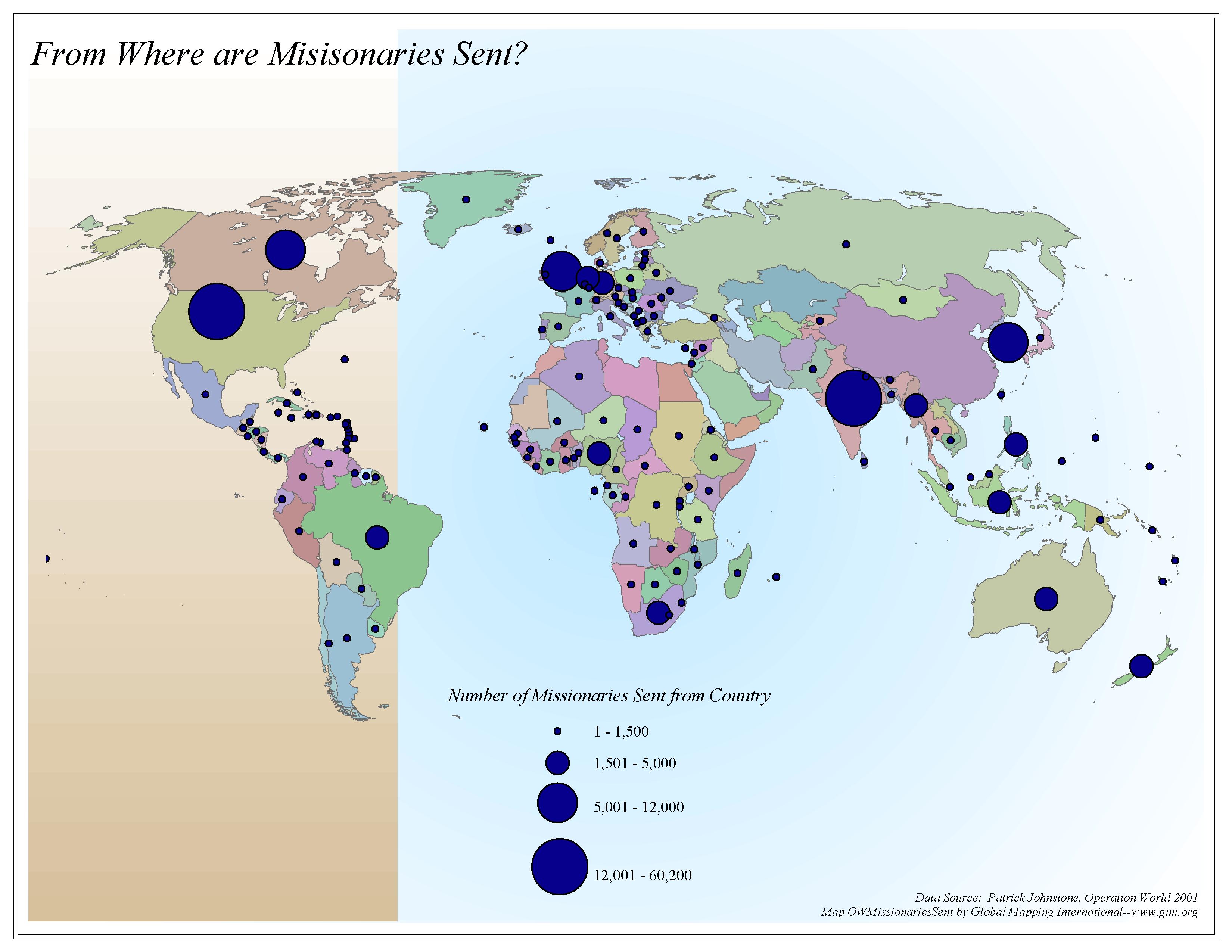 From Where are Missionaries Sent?