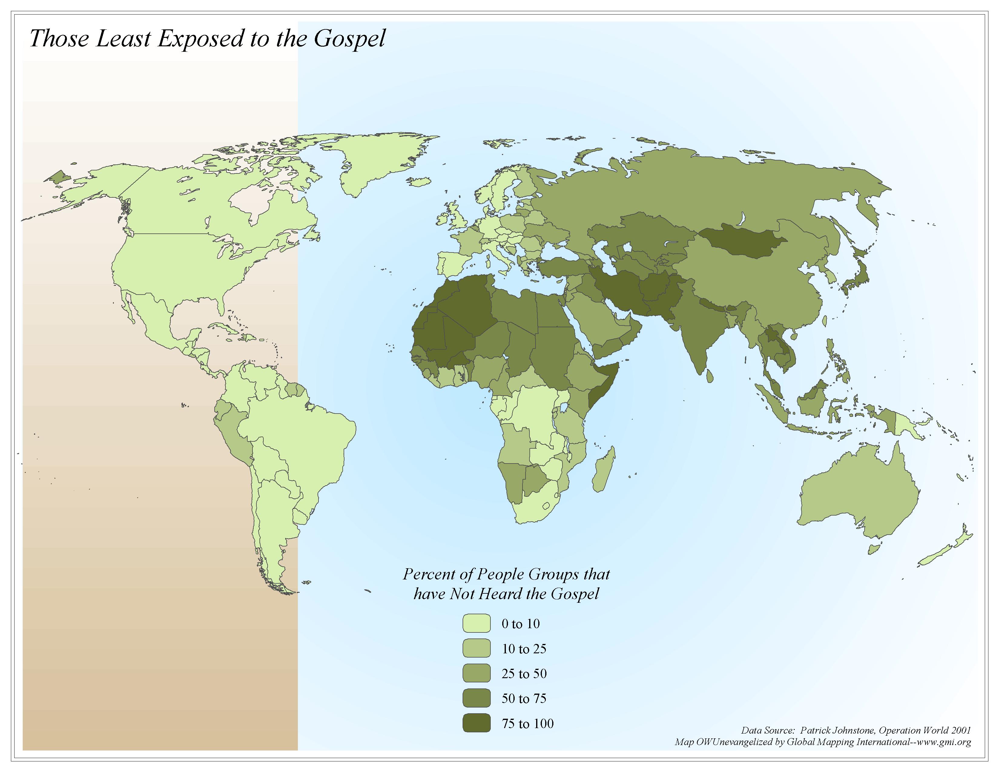 Those Least Exposed to the Gospel