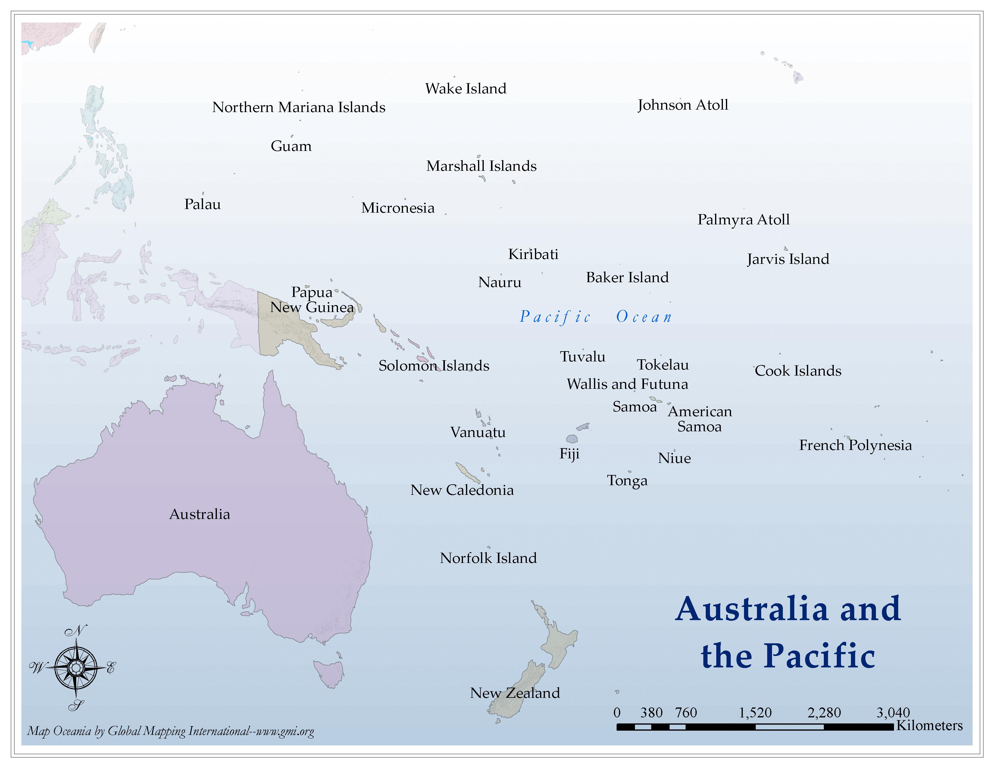 Australia and the Pacific - Click Image to Close