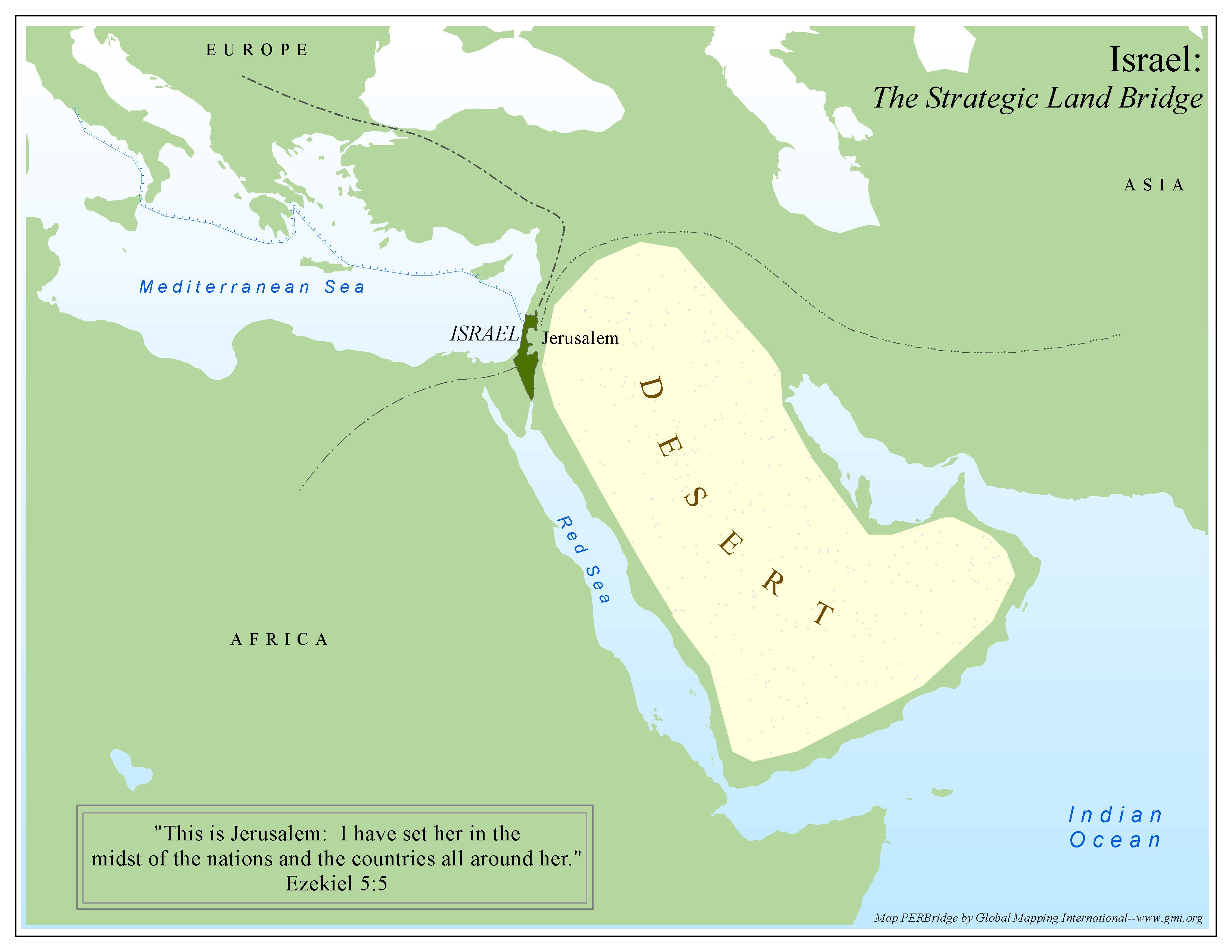 Israel: The Strategic Land Bridge - Click Image to Close