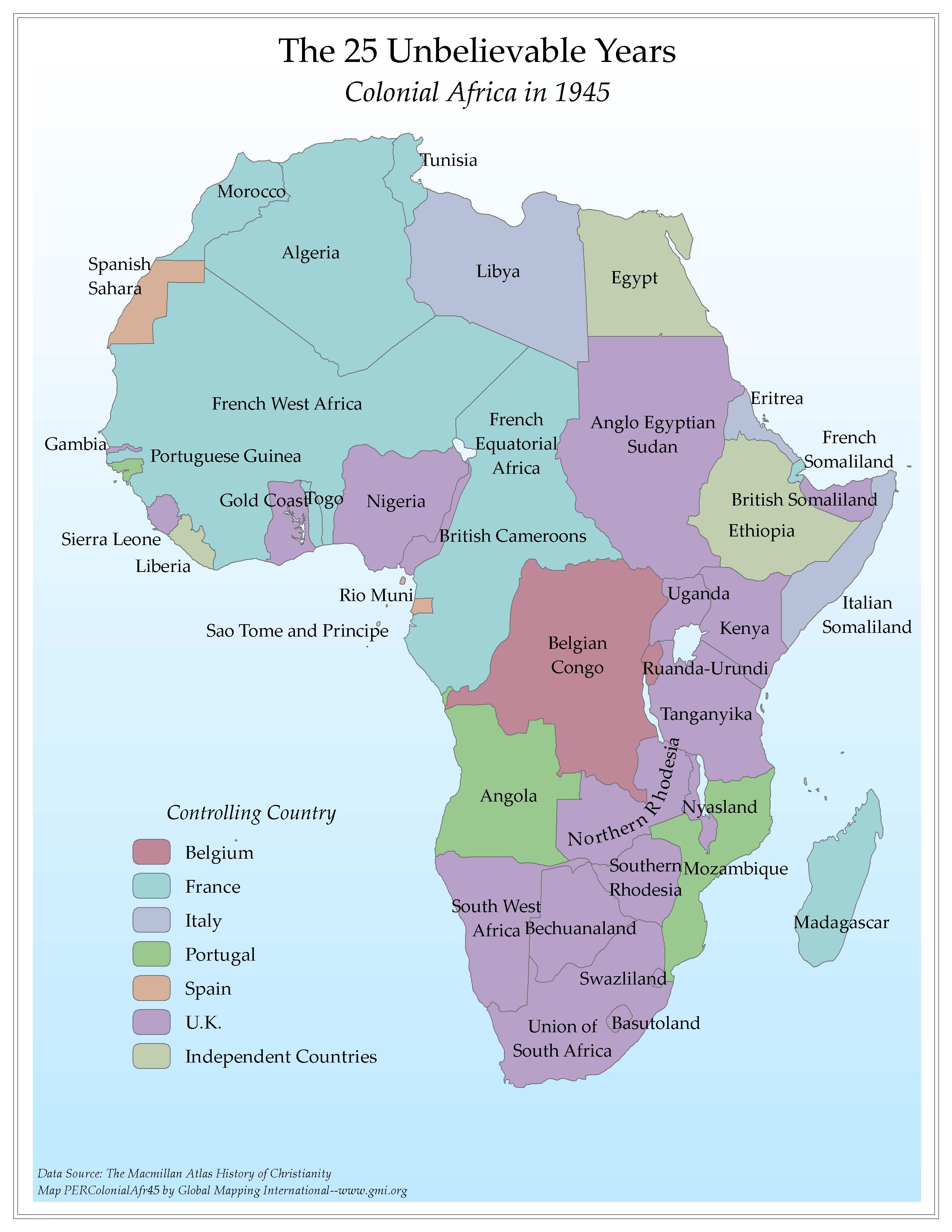 The 25 Unbelievable Years: Colonial Africa in 1945 - Click Image to Close