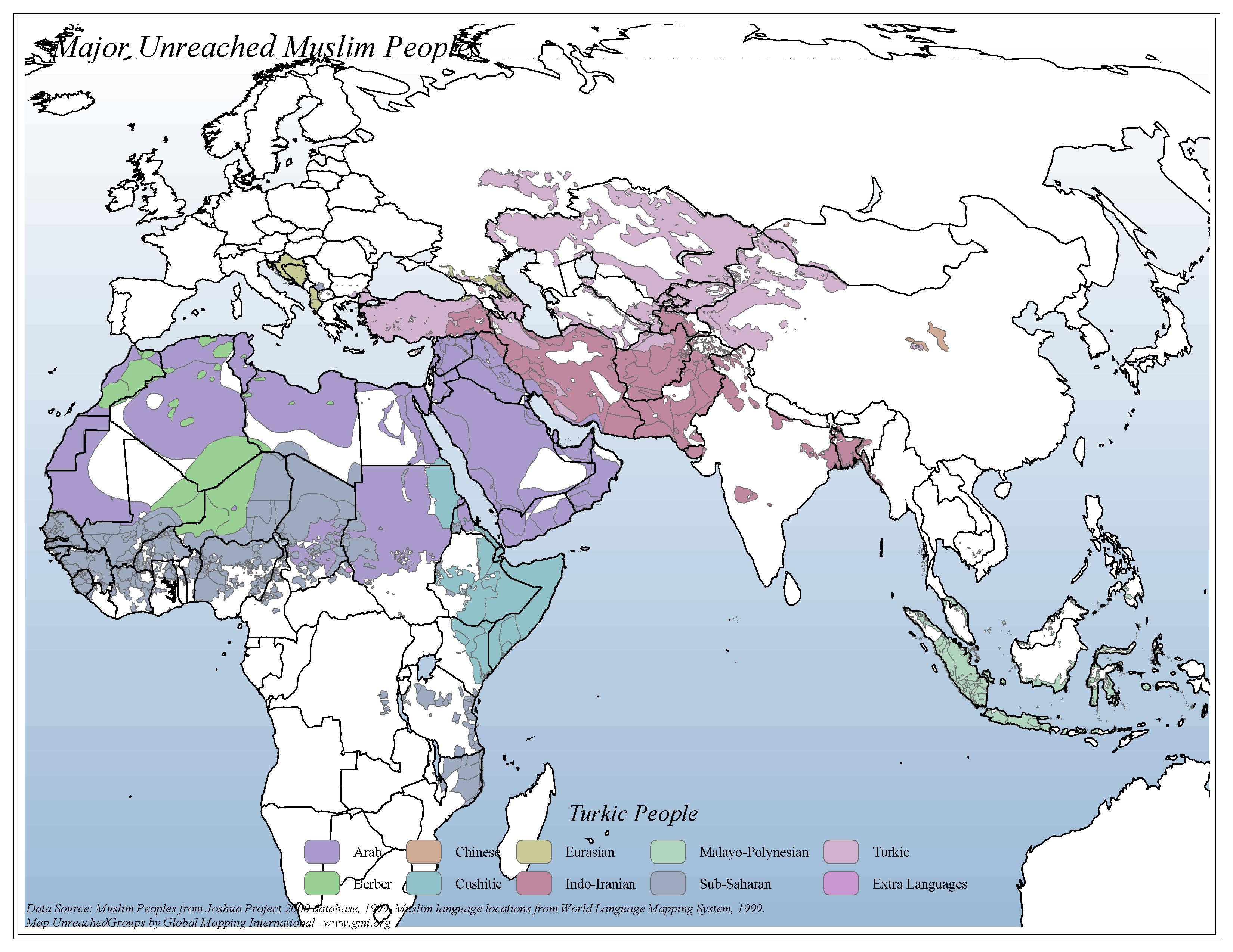 Major Unreached Muslim People