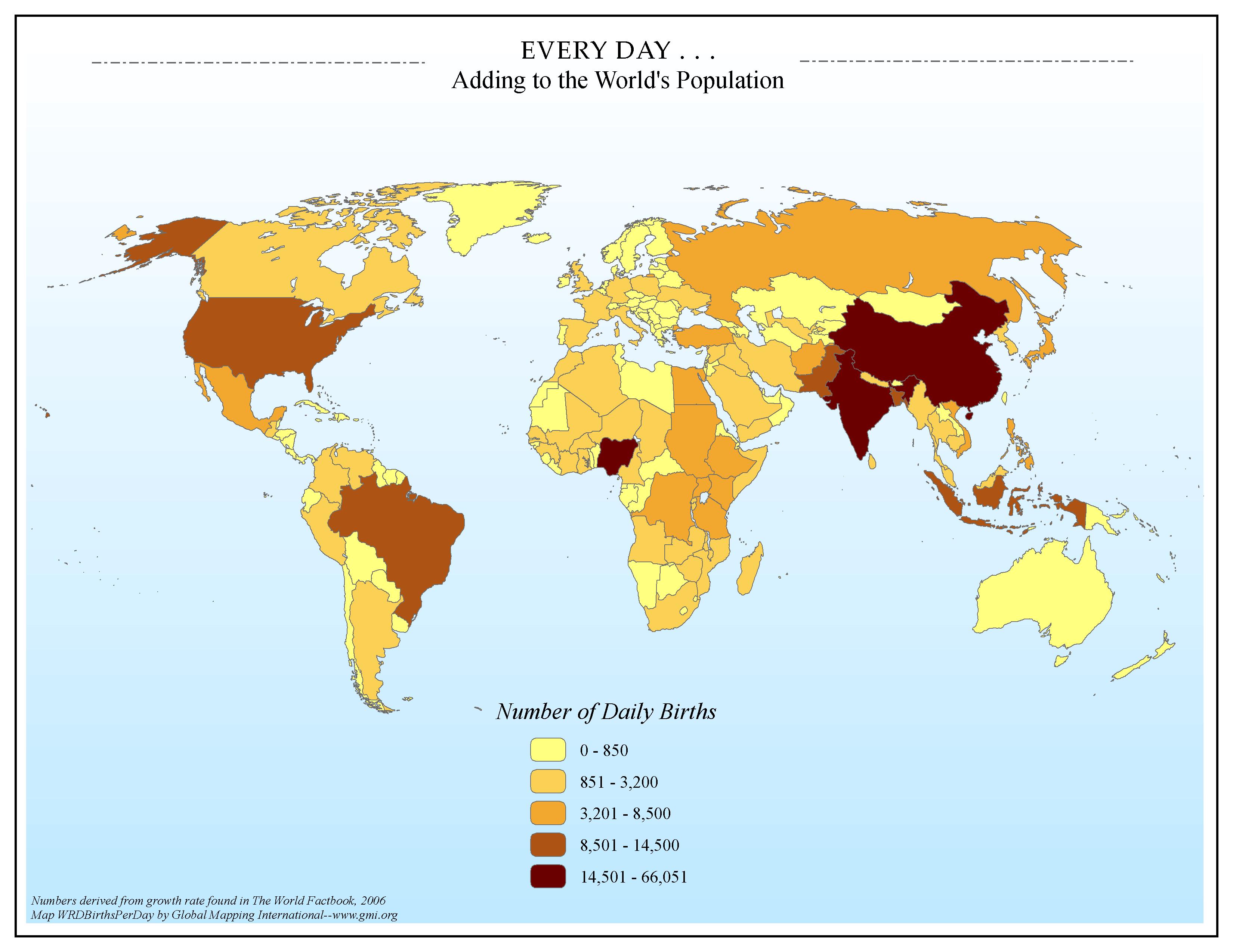 EVERY DAY . . . Adding to the World's Population