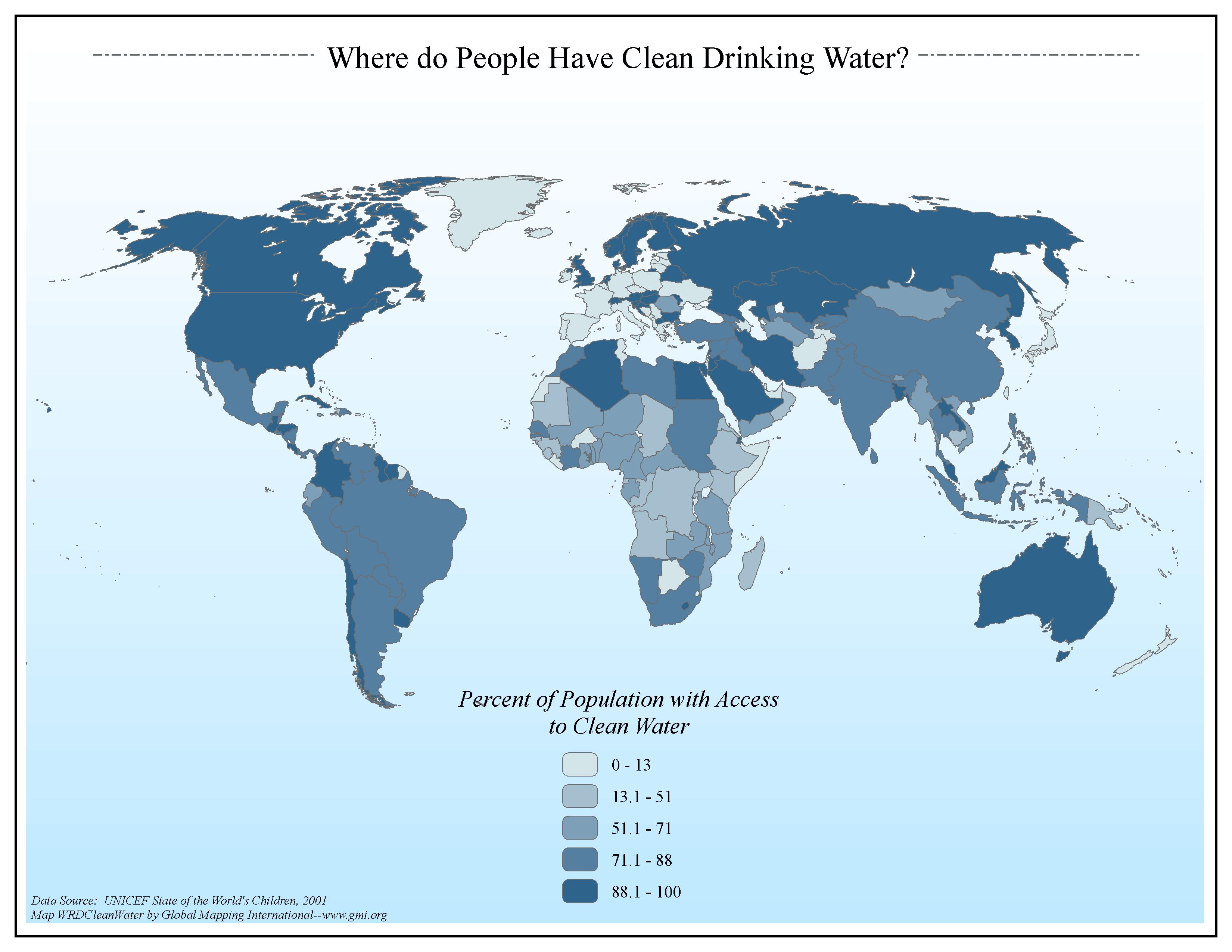Where do People Have Clean Drinking Water?