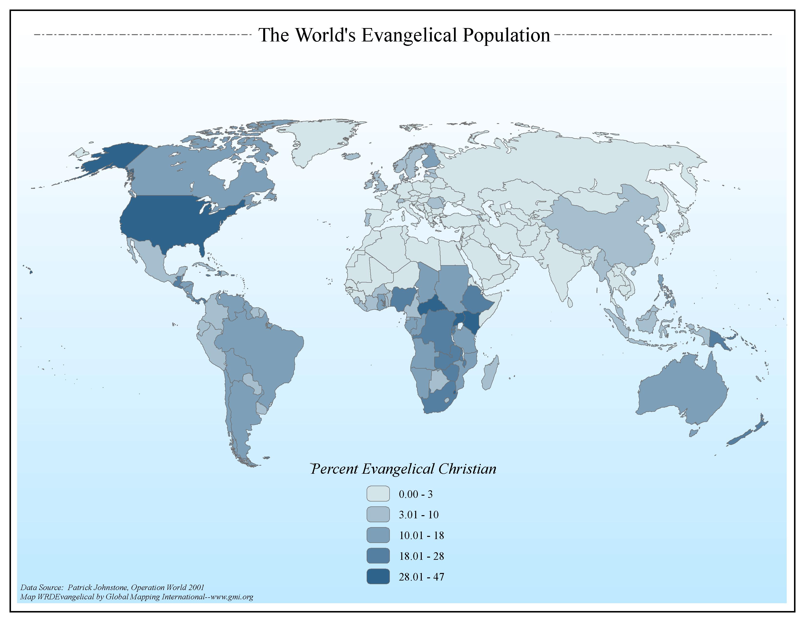 The World's Evangelical Population - Click Image to Close