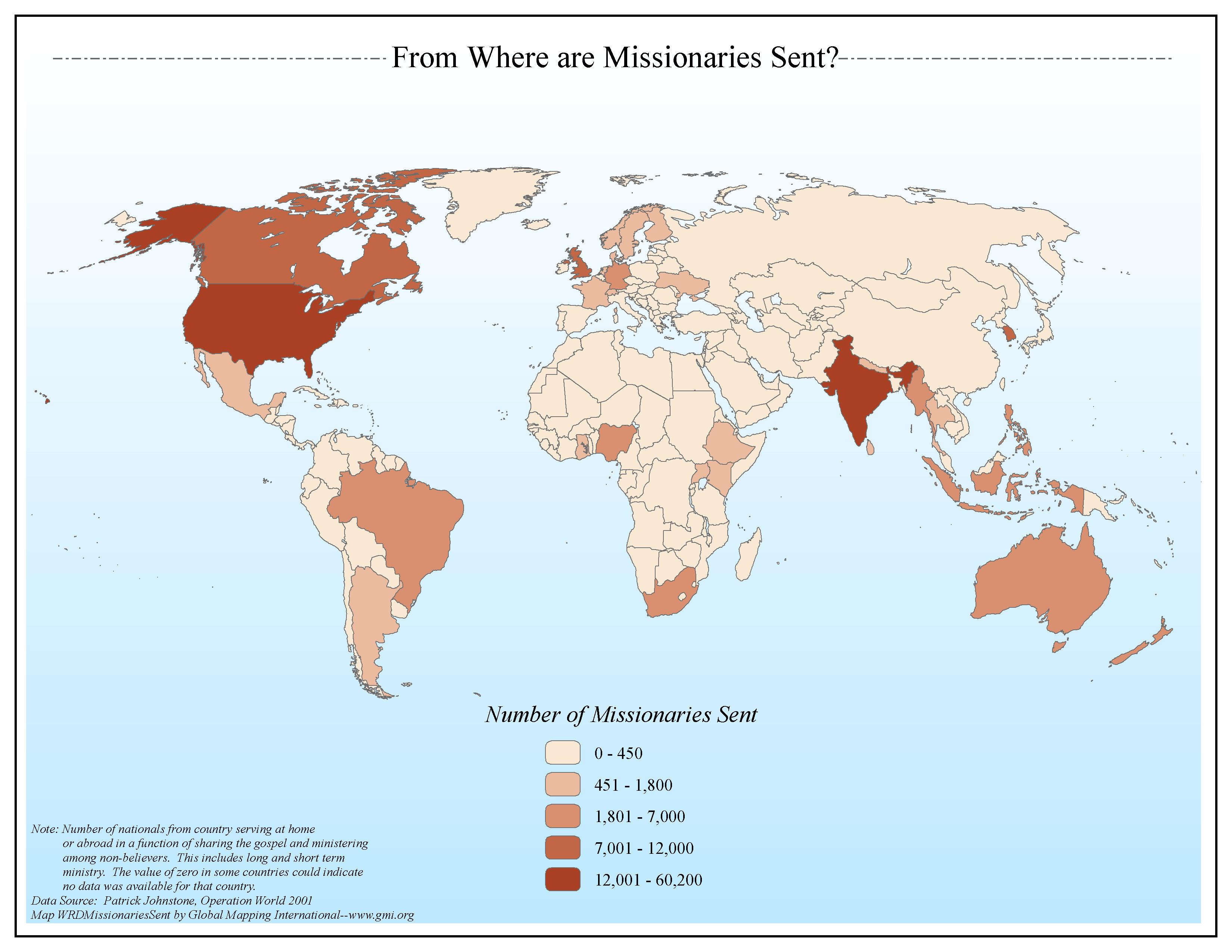 From Where are Missionaries Sent?