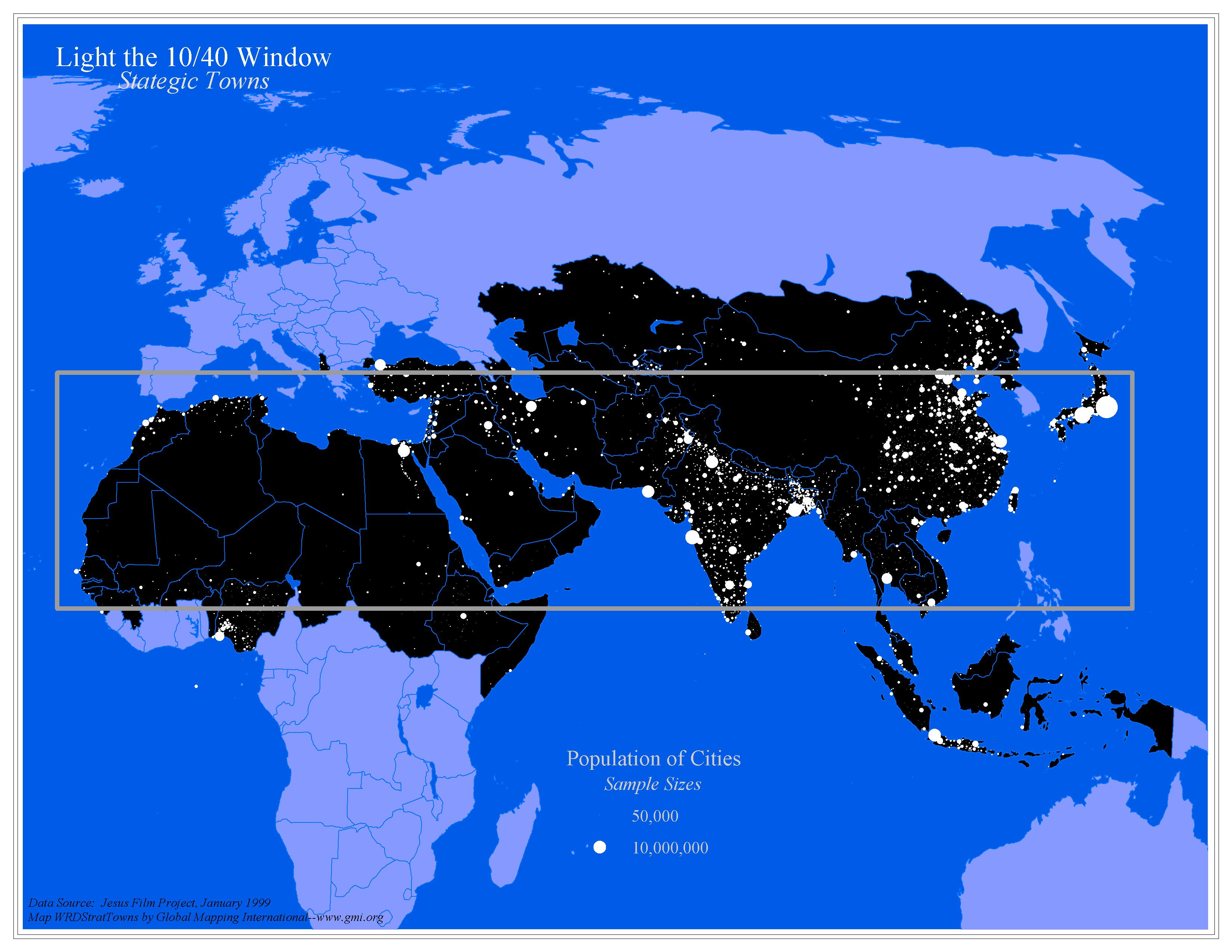 Light the 10/40 Window: Strategic Towns - Click Image to Close