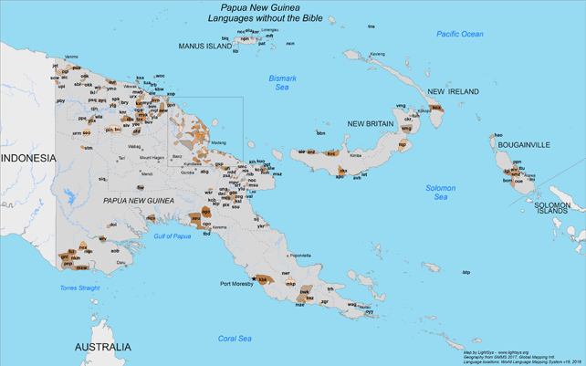 Papua New Guinea - Languages without the Bible
