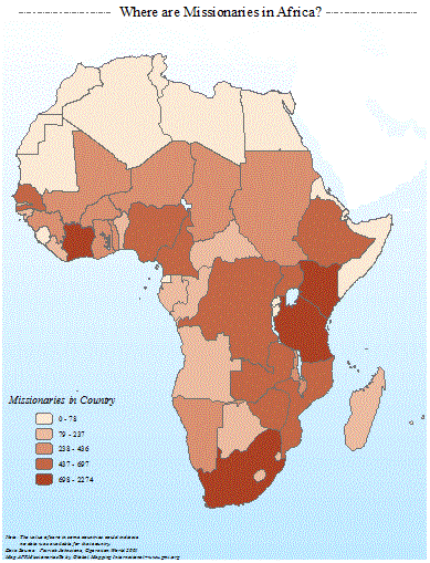 Where are Missionaries in Africa?
