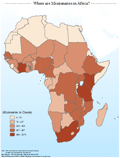 Where are Missionaries in Africa? - Click Image to Close