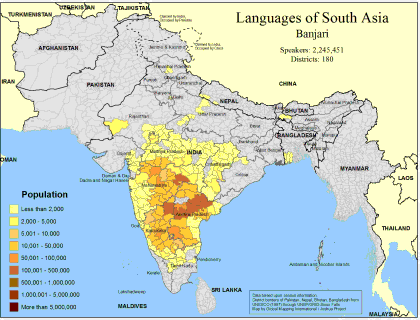 Languages of South Asia- Banjari - Click Image to Close