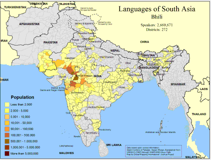 Languages of South Asia- Bhili - Click Image to Close