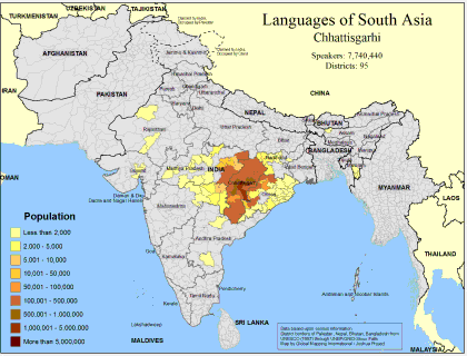 (image for) Languages of South Asia- Chhattisgarhi