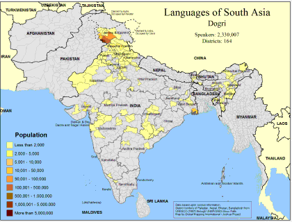 Languages of South Asia- Dogri