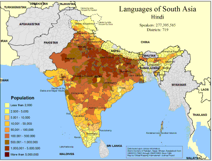 Languages of South Asia- Hindi - Click Image to Close