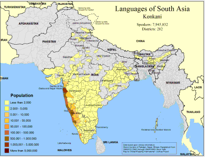 Languages of South Asia- Konkani - Click Image to Close
