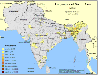 Languages of South Asia- Meitei - Click Image to Close