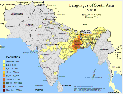 Languages of South Asia- Santali - Click Image to Close