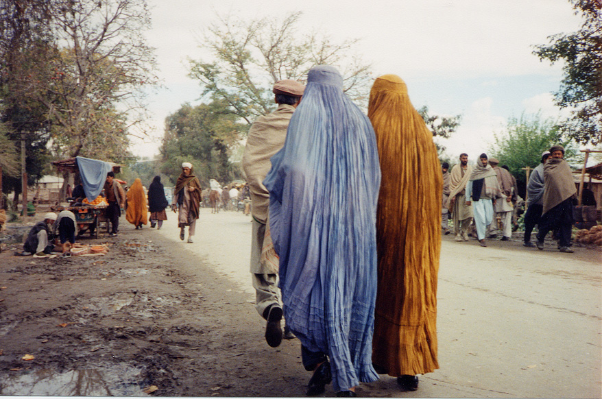 Two Wives Following Husband / Afghanistan / Afghan - Click Image to Close