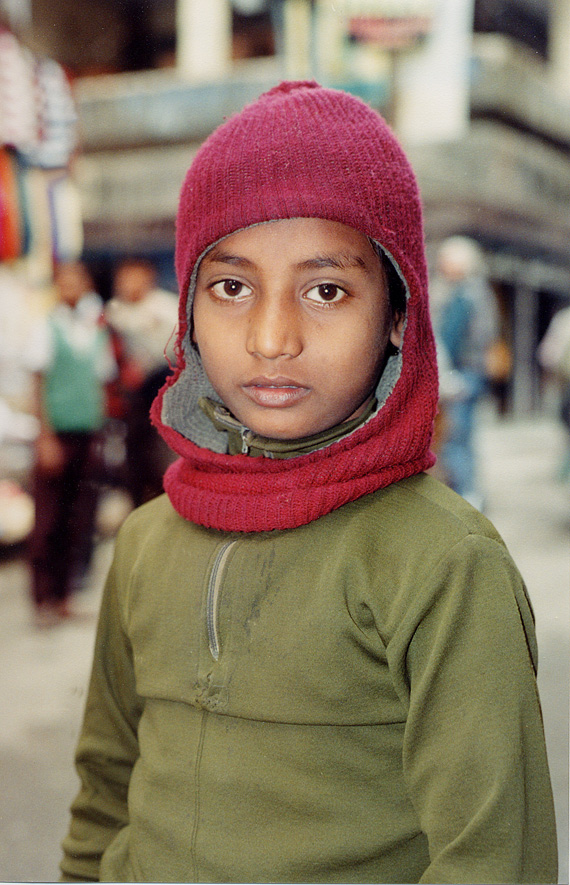 Boy With Knit Cap / India / Bengali - Click Image to Close