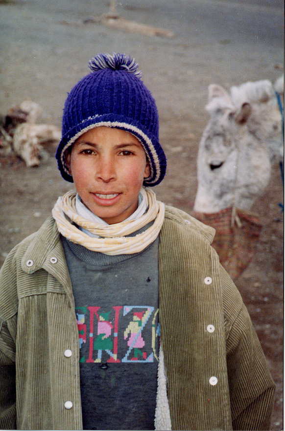 Boy In Field / Morocco / Berber - Click Image to Close