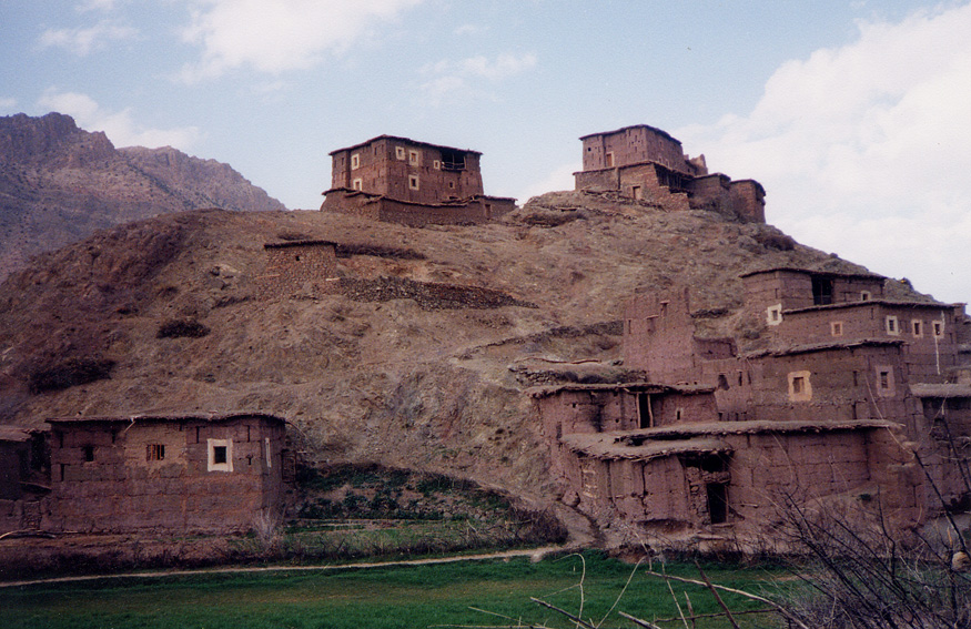 Berber Village In Atlas Mountains / Morocco