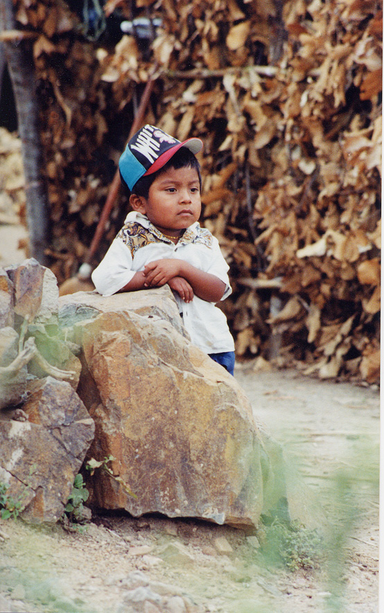 Boy With Baseball Cap / Mexico / Zapotec - Click Image to Close