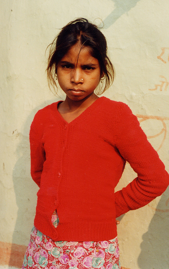 Young Girl Frowning / Nepal / Bugpuri