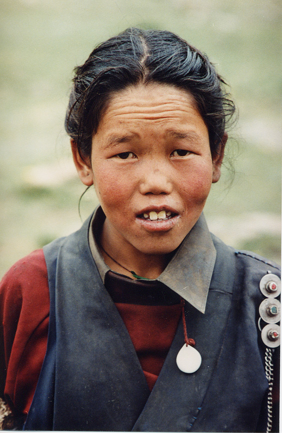 A Girl With Medallion / Nepal / Dolpo - Click Image to Close